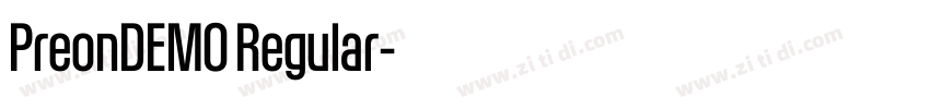 PreonDEMO Regular字体转换 PreonDEMO Regular字体转换